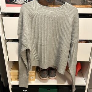 Ardene Light Gray Knit Sweater size large new with tags